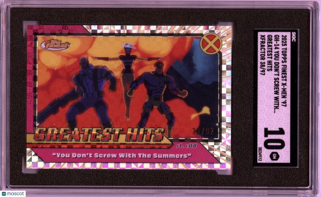 You Don't Screw With Summers 2025 Topps Finest X-Men XFractor 38/97 SGC 10