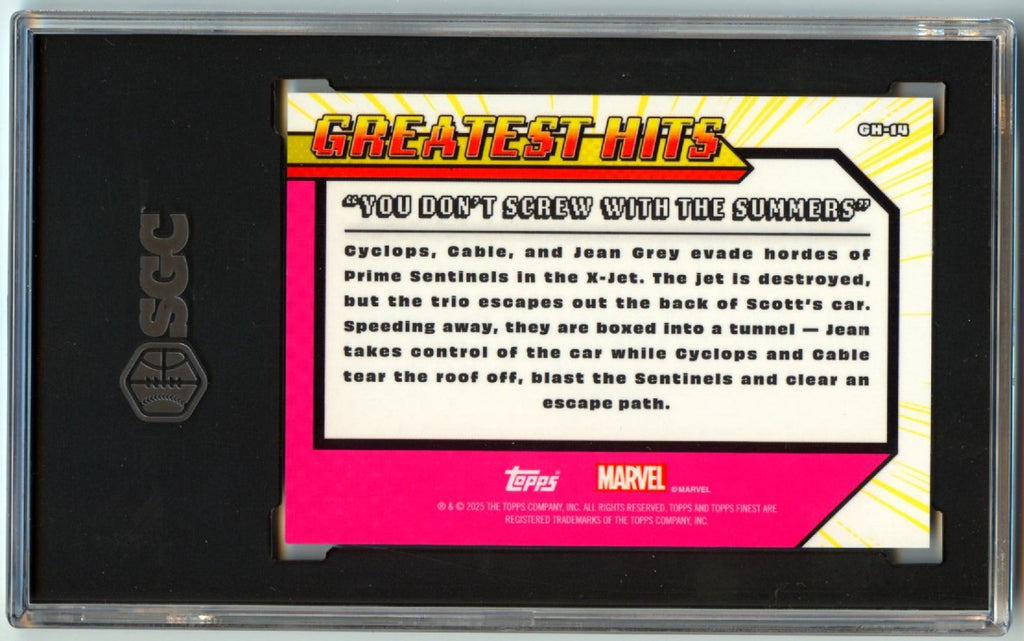 You Don't Screw With Summers 2025 Topps Finest X-Men XFractor 38/97 SGC 10