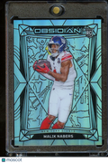 Malik Nabers 2024 Obsidian White Rookie RC New York Giants 44/75
