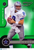 Troy Aikman 2001 Quantum Leaf Green Infinity Dallas Cowboys 60/100 #56