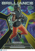 Ollie Gordon II 2024 Prizm Draft Brilliance Black GOLD Prizm RC OSU Cowboys 3/5