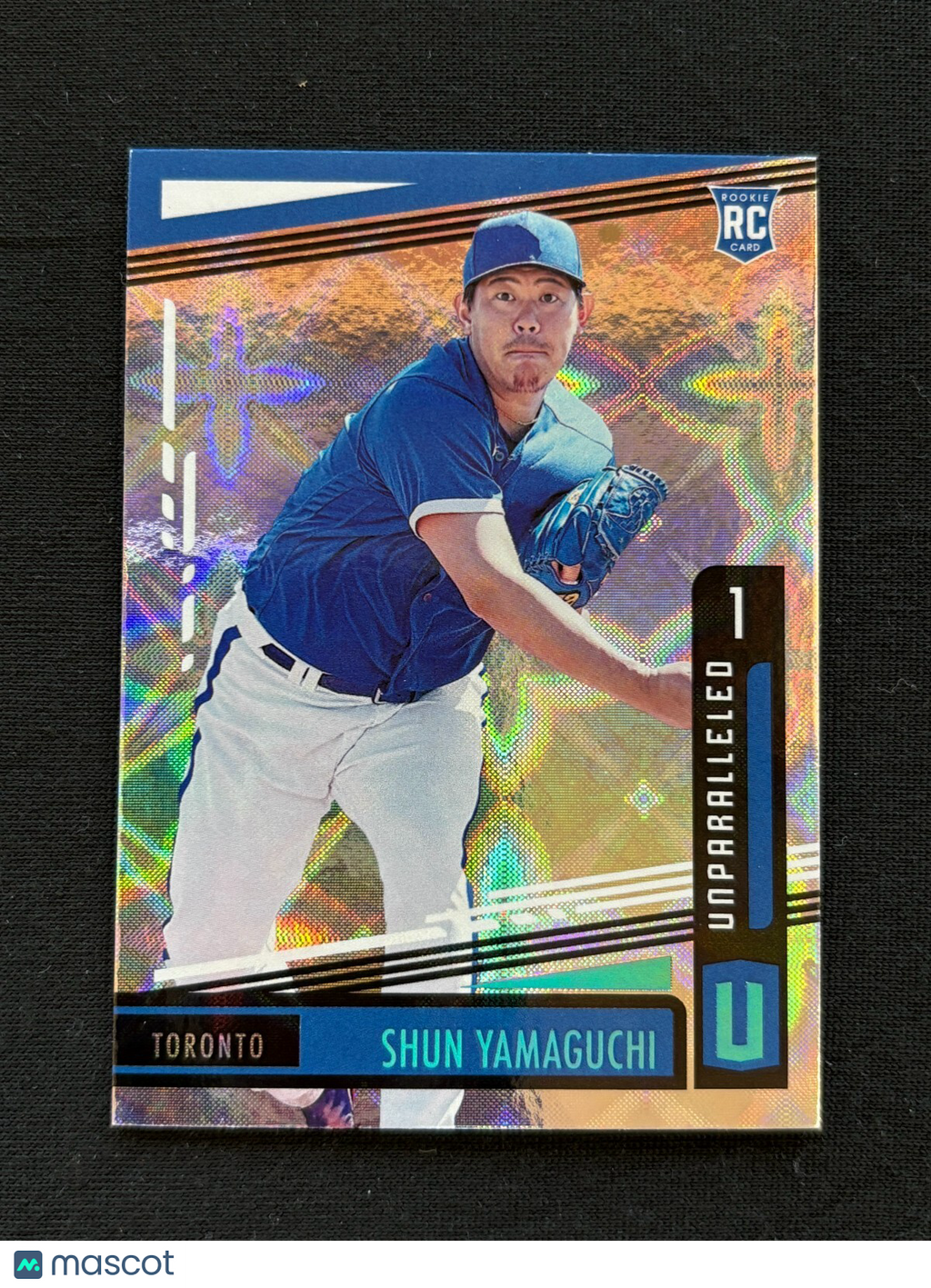 Shun Yamaguchi 2020 Unparalleled GALACTIC CASE HIT SSP Rookie Toronto Blue Jays