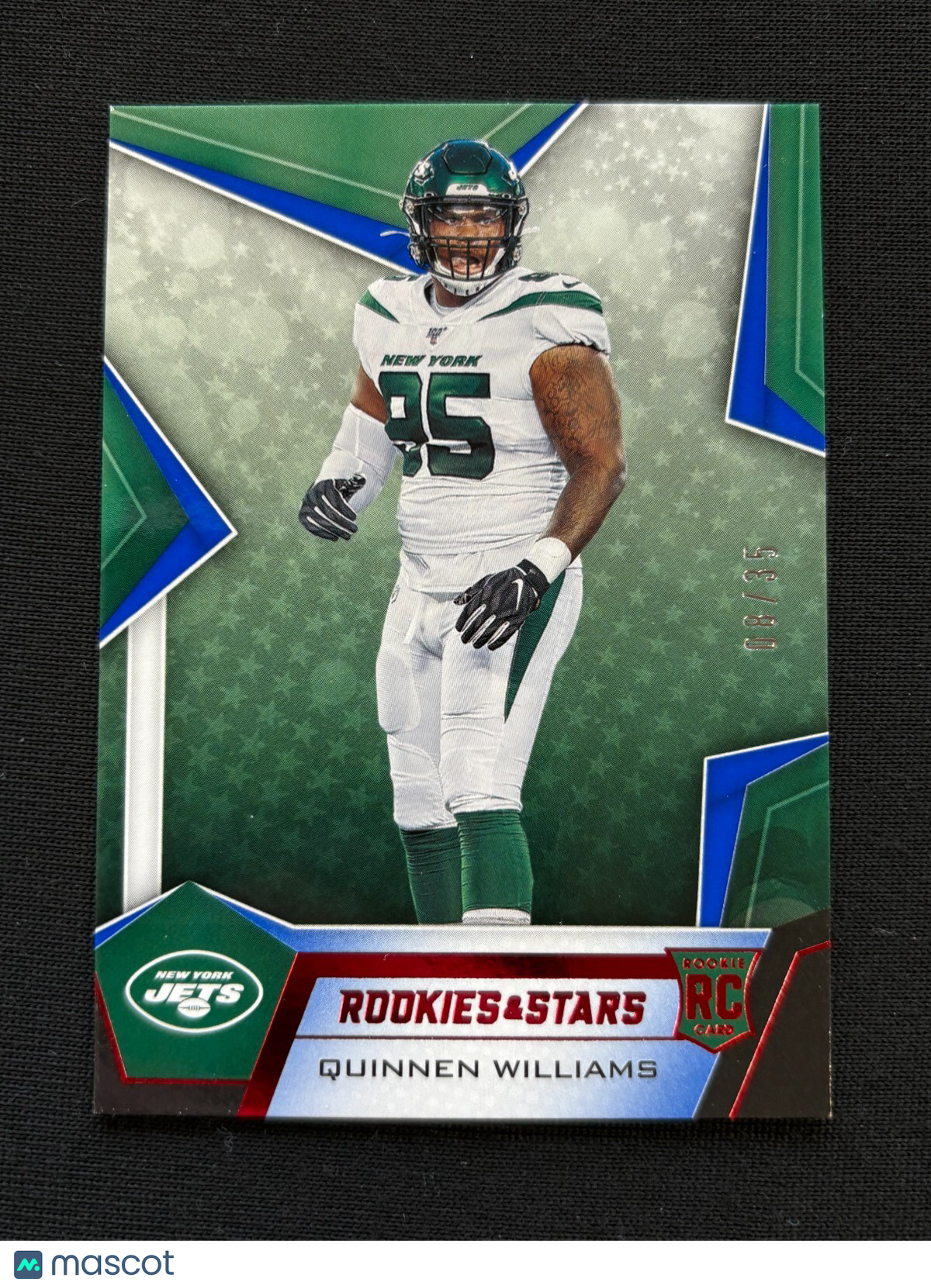 Quinnen Williams 2019 Rookies & Stars Red Blue RC Rookie New York Jets 8/35