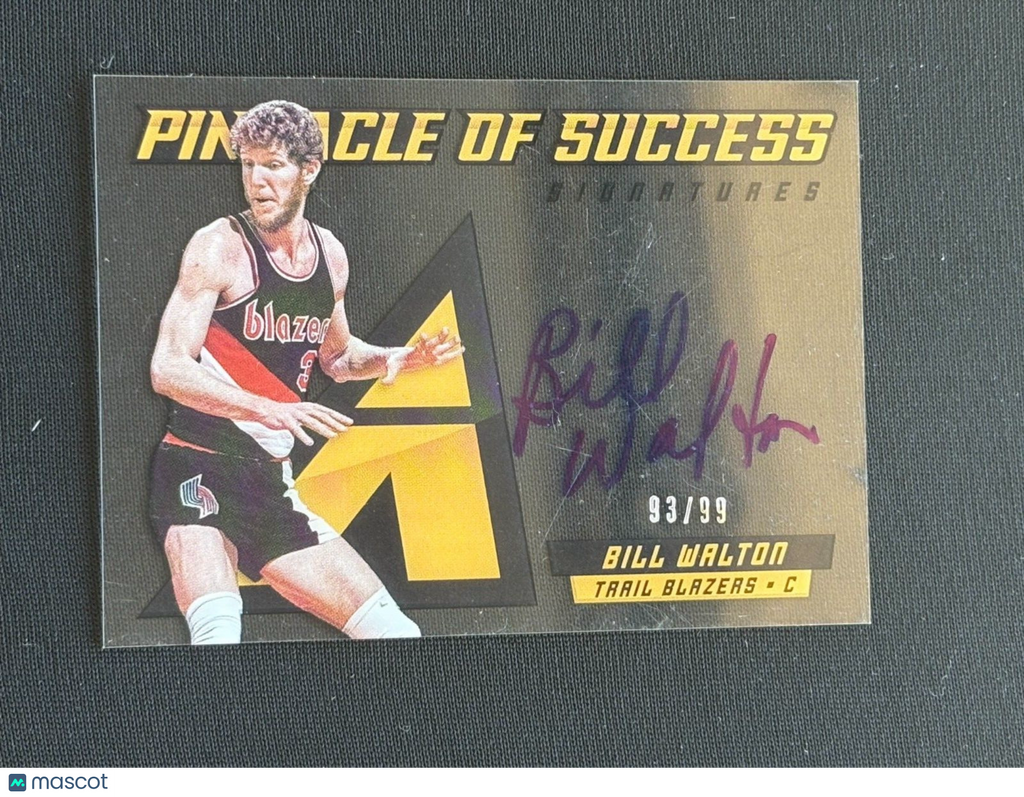 Bill Walton 2013-14 Pinnacle On Card Auto Autograph Portland Trail Blazers 93/99