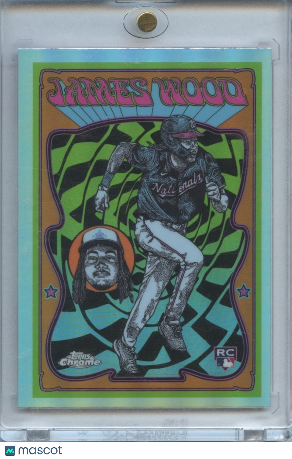 James Wood 2025 Topps Chrome Ultra Violet Rookie RC SSP Washington Nationals