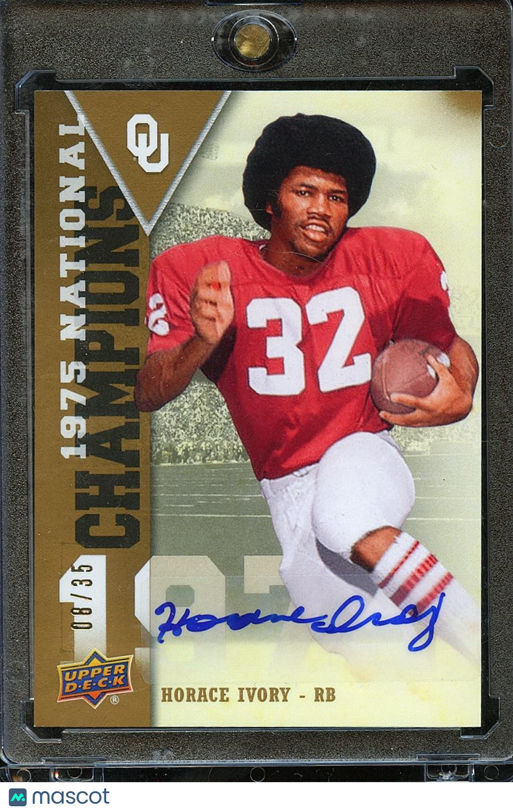 Horace Ivory 2011 Upper Deck GOLD Auto Autograph Oklahoma Sooners 8/35