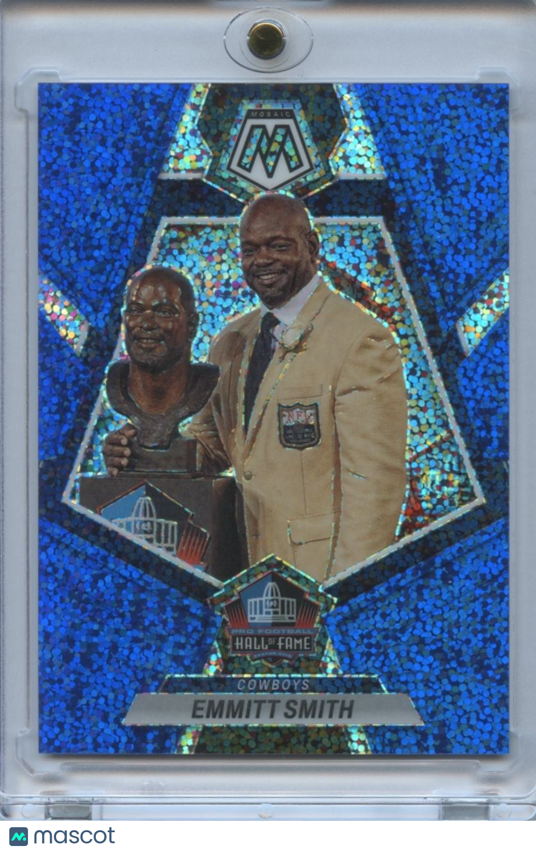 Emmitt Smith 2023 Mosaic HOF Blue Sparkle Prizm Dallas Cowboys 94/96
