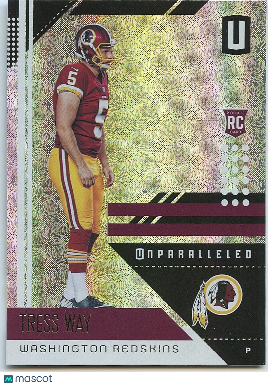Tress Way 2018 Unparalleled Rookie SSP RC Washington Redskins #200