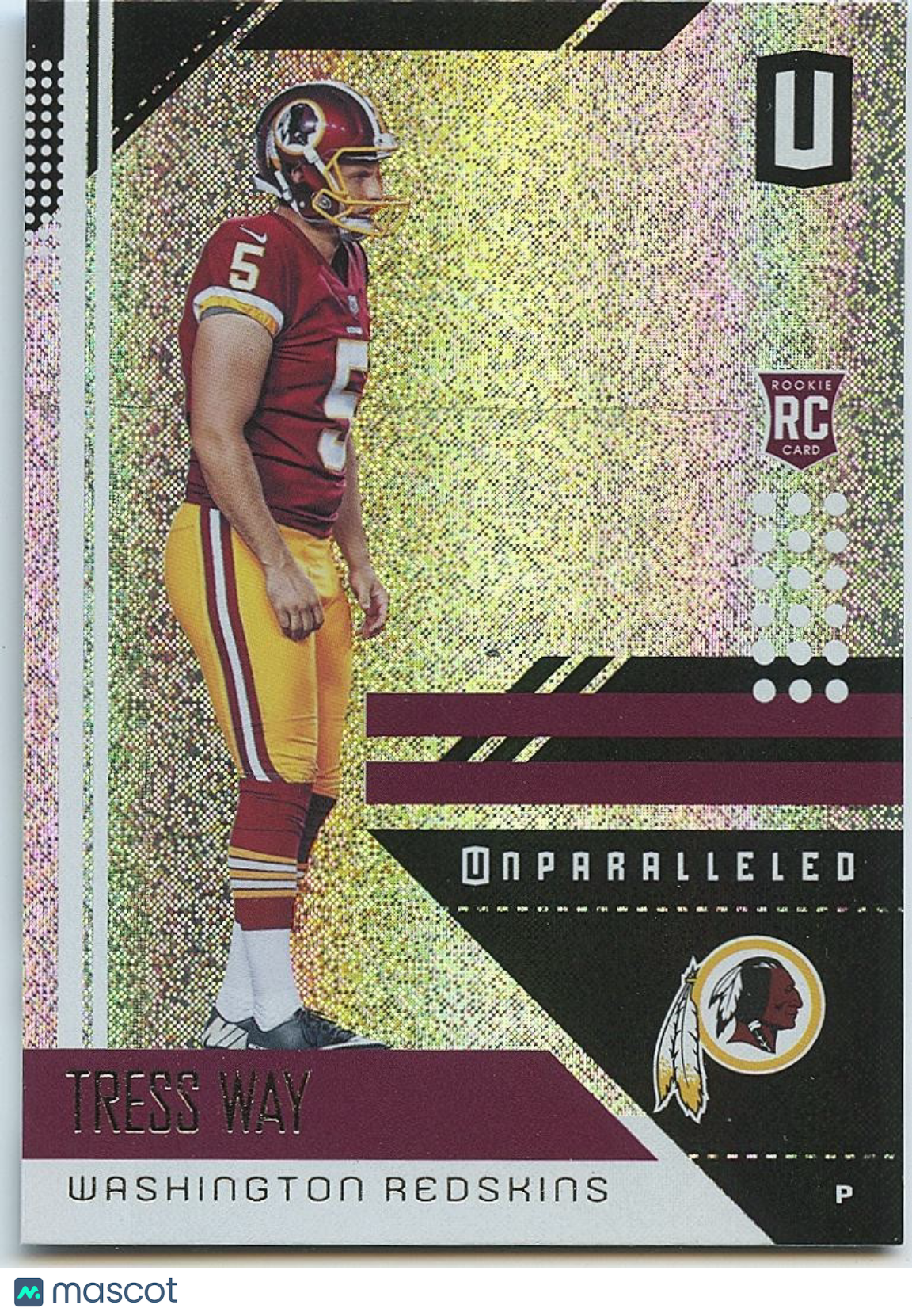 Tress Way 2018 Unparalleled Rookie SSP RC Washington Redskins #200