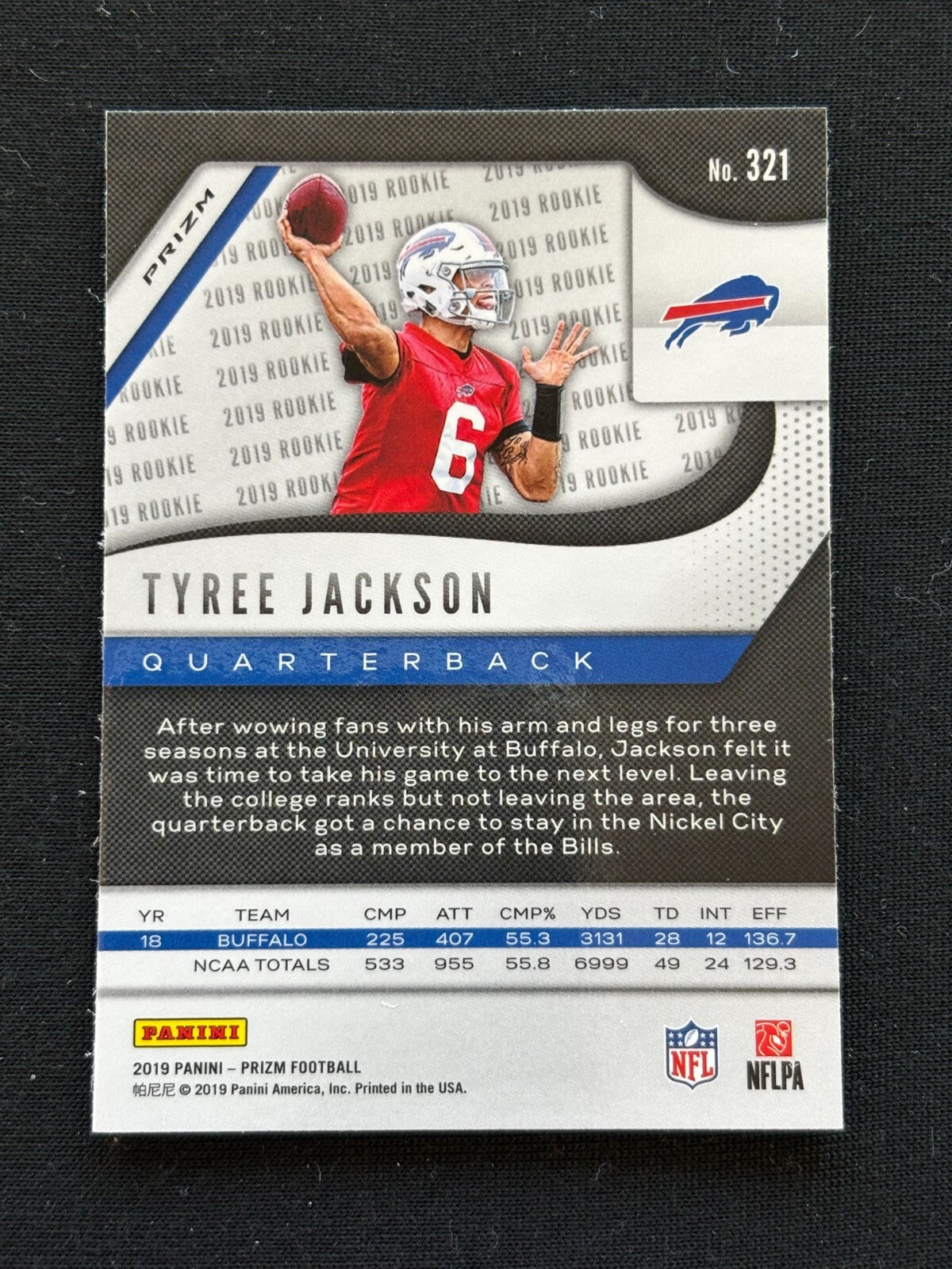 Tyree Wilson 2019 Prizm Retail RED Prizm SSP Shortprint Rookie RC Buffalo Bills