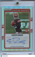 Shedeur Sanders 2025 Prizm Silver Auto Autograph RC Rookie Cleveland Browns