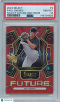 Paul Skenes 2024 Select Future Red Prizm Rookie RC Pirates 2/99 PSA 10