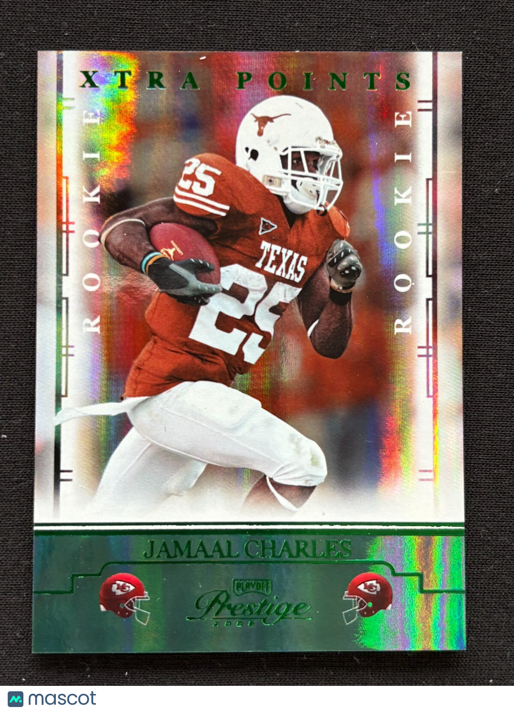 Jamaal Charles 2008 Prestige Green SSP Rookie RC Texas Longhorns KC Chiefs 10/25
