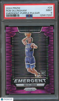 Rob Dillingham 2024-25 Prizm Purple Pulsar Prizm Rookie Timberwolves 13/35 PSA 9