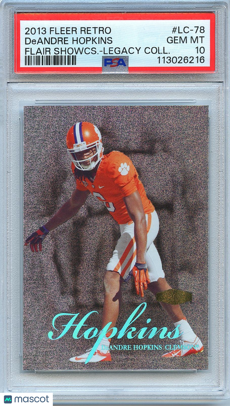 Deandre Hopkins 2013 Fleer Retro Flair Legacy Rookie RC Clemson 42/150 PSA 10