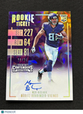 Moritz Bohringer 2016 Contenders Cracked Ice Auto Autograph Rookie Vikings 23/24