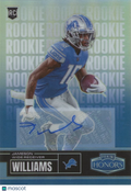 Jameson Williams 2022 Honors Auto Autograph Rookie RC Detroit Lions 2/25