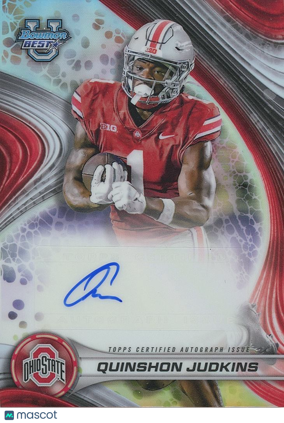 Quinshon Judkins 2024 Bowman's Best Auto Autograph RC Ohio State Buckeyes Browns