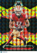 Brandon Aiyuk 2024 Mosaic Black Gold Prizm SSP San Francisco 49ers 6/8