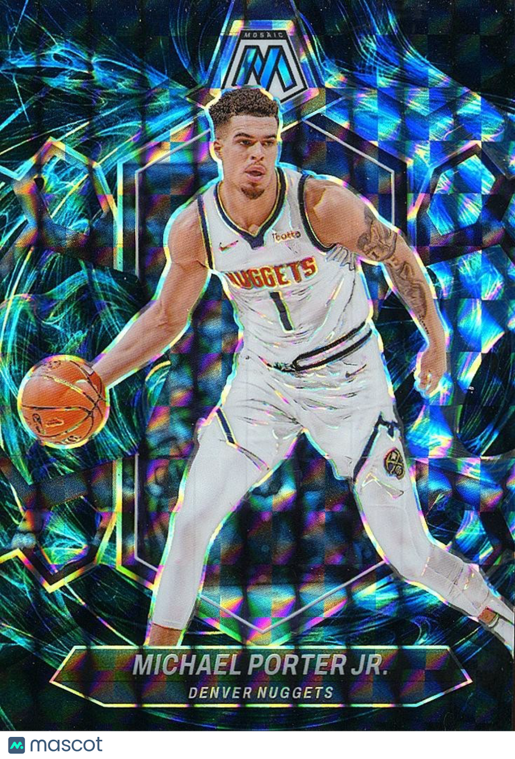 Michael Porter Jr. 2023-24 Mosaic GENESIS Prizm SSP Denver Nuggets CASE HIT #110