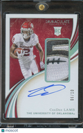 Ceedee Lamb 2020 Immaculate Auto Autograph LOGO Patch RC Oklahoma Sooners 6/10