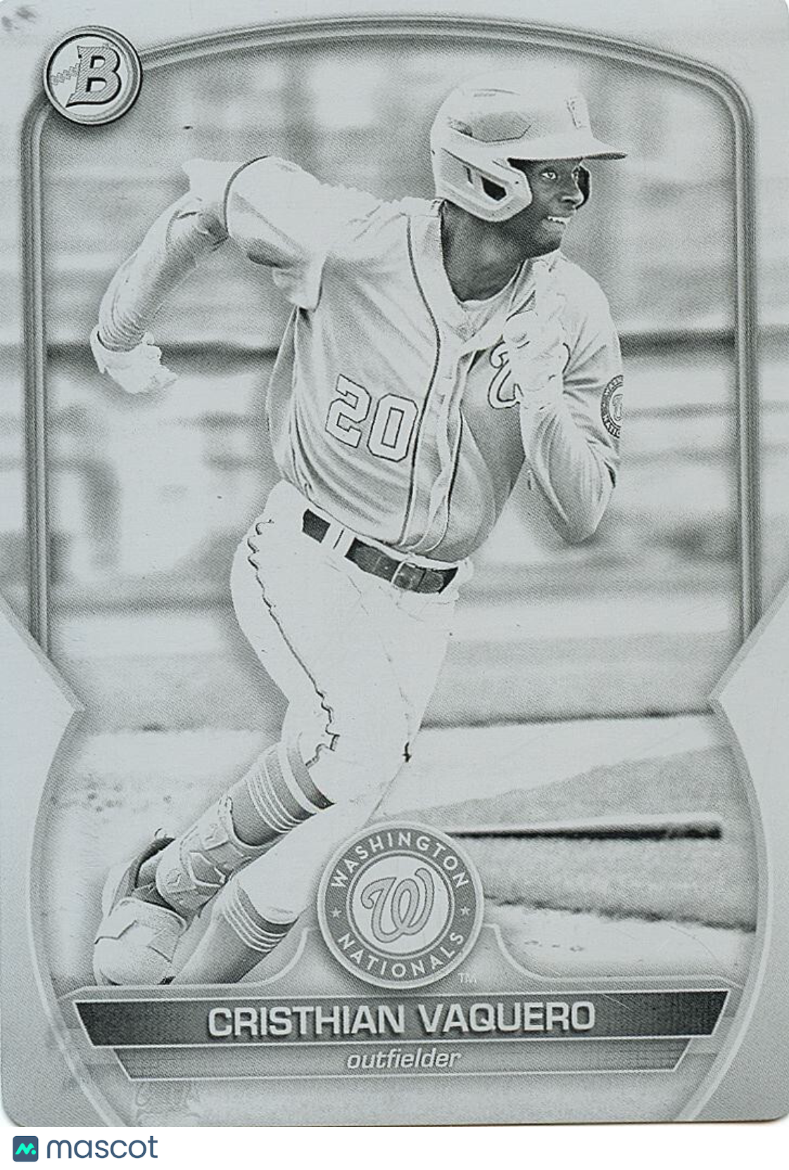 Cristhian Vaquero 2023 Bowman Chrome Black Printing Plate RC Nationals 1/1