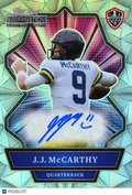 J.J. Mccarthy 2021 Wild Card Auto Autograph RC Michigan Minnesota Vikings