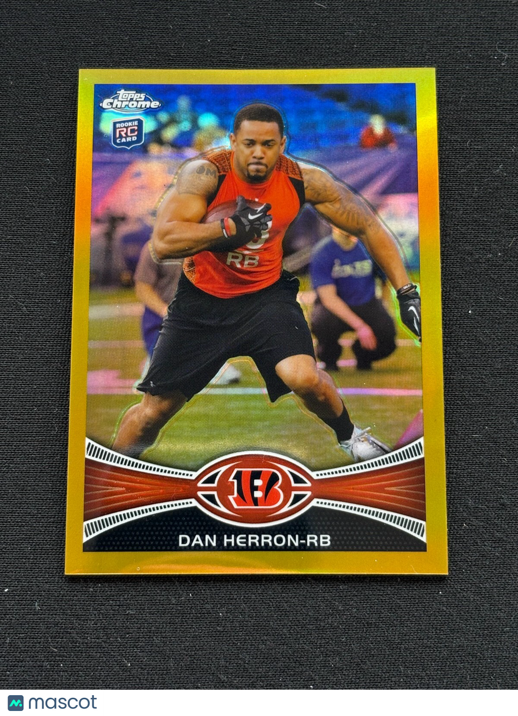 Dan Herron 2012 Topps Chrome GOLD Refractor Rookie RC Cincinnati Bengals 8/50