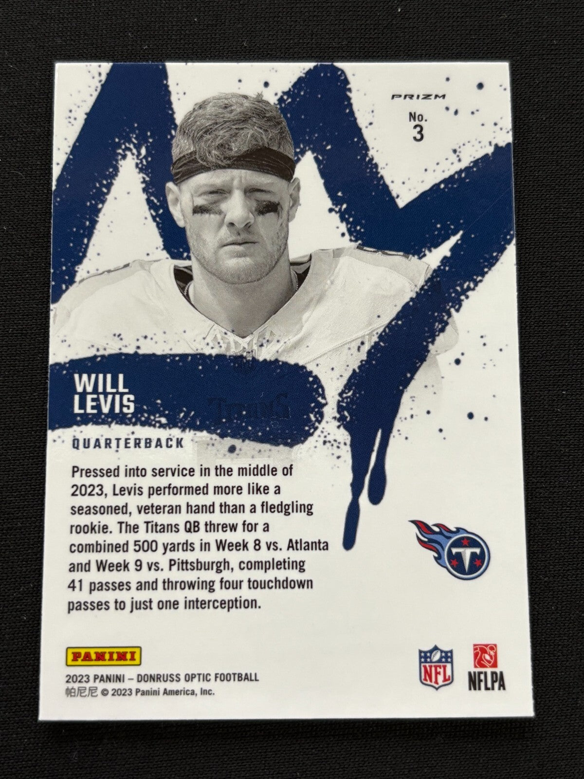 Will Levis 2023 Optic Rookie Kings CASE HIT SSP RC Tennessee Titans Kentucky