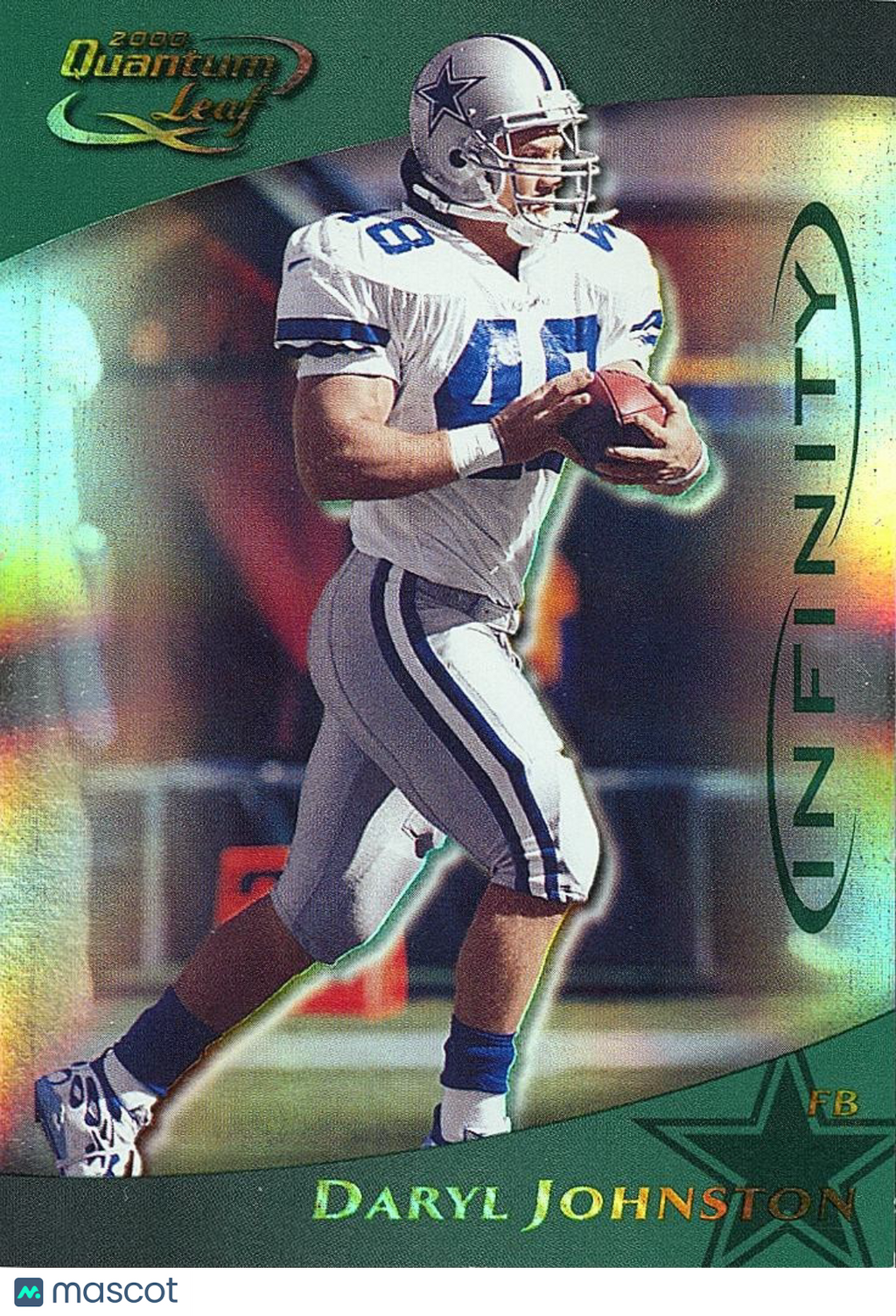 Daryl Johnston 2000 Quantum Leaf Infinity Green Dallas Cowboys 81/100 #73