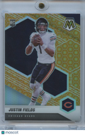 Justin Fields 2021 Mosaic Honeycomb SSP SHORTPRINT Rookie RC Bears #304