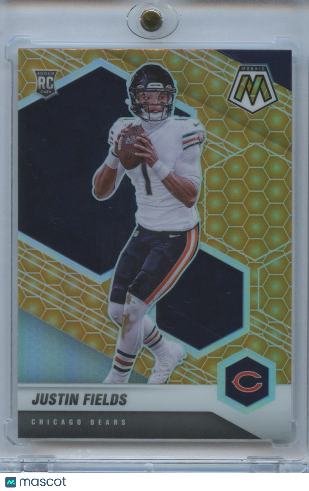Justin Fields 2021 Mosaic Honeycomb SSP SHORTPRINT Rookie RC Bears #304