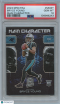 Bryce Young 2023 Spectra Main Character SSP CASE HIT Rookie RC Panthers PSA 10