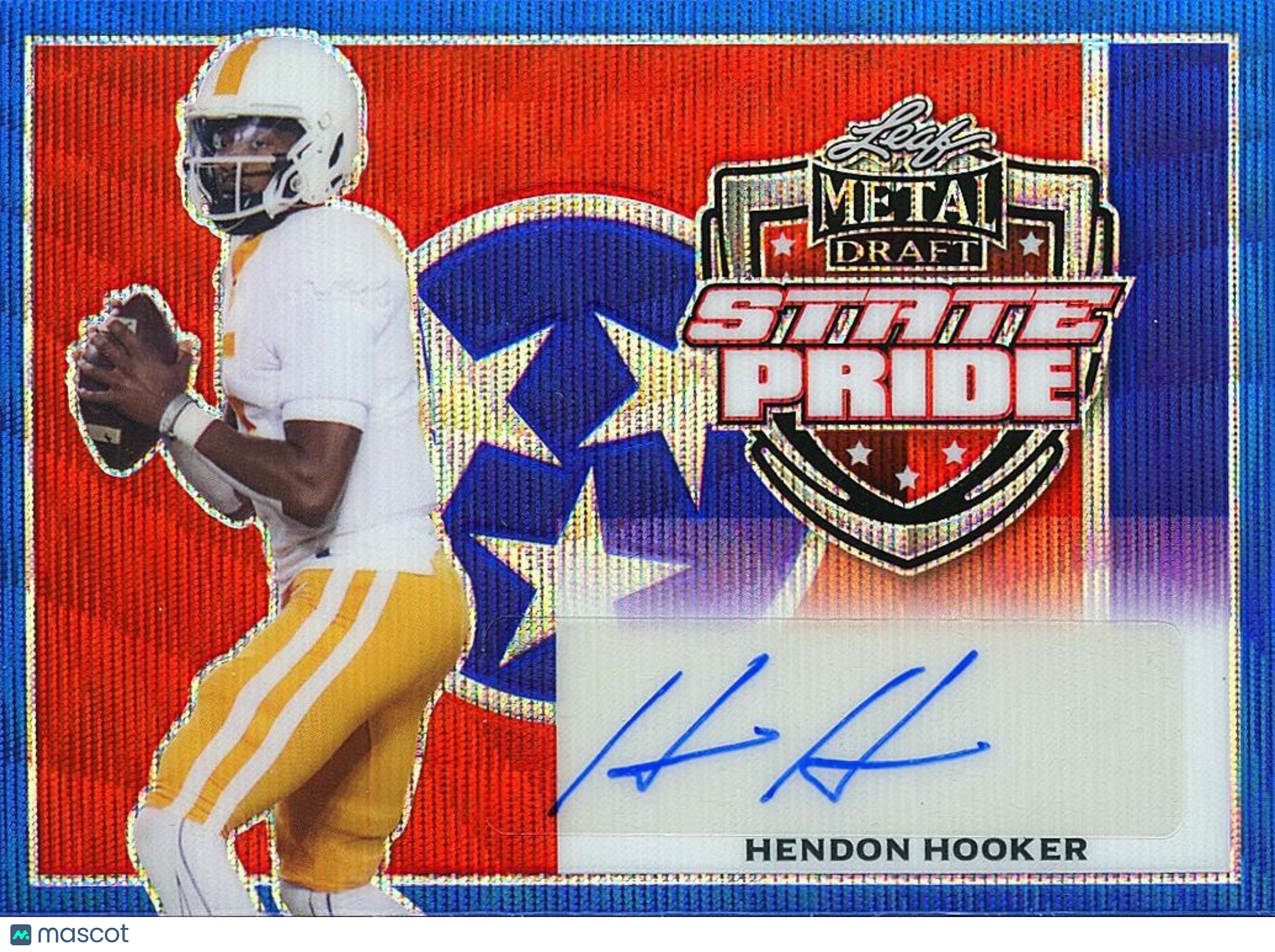 Hendon Hooker 2022 Leaf Metal State Pride Auto Autograph RC Tennessee Lions 5/25