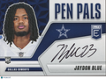 Jaydon Blue 2025 Elite Pen Pals Auto Autograph RC Dallas Cowboys Longhorns