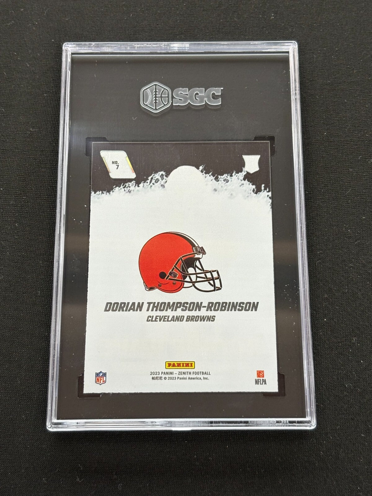 Dorian Thompson-Robinson 2023 Zenith Rookie Wave SSP CASE HIT RC Browns SGC 9