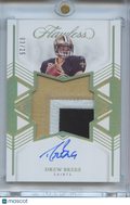 Drew Brees 2025 Flawless On Card Auto Autograph Patch New Orleans Saints 3/25