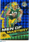 Jordan Love 2024 Mosaic Men Of Mastery Blue Prizm Green Bay Packers 8/99
