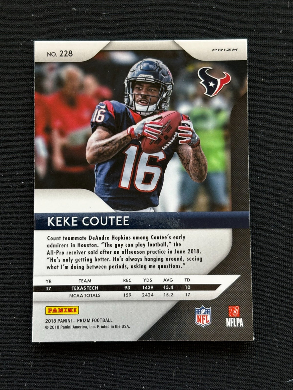 Keke Coutee 2018 Prizm Retail RED Prizm SSP Shortprint Rookie RC Houston Texans