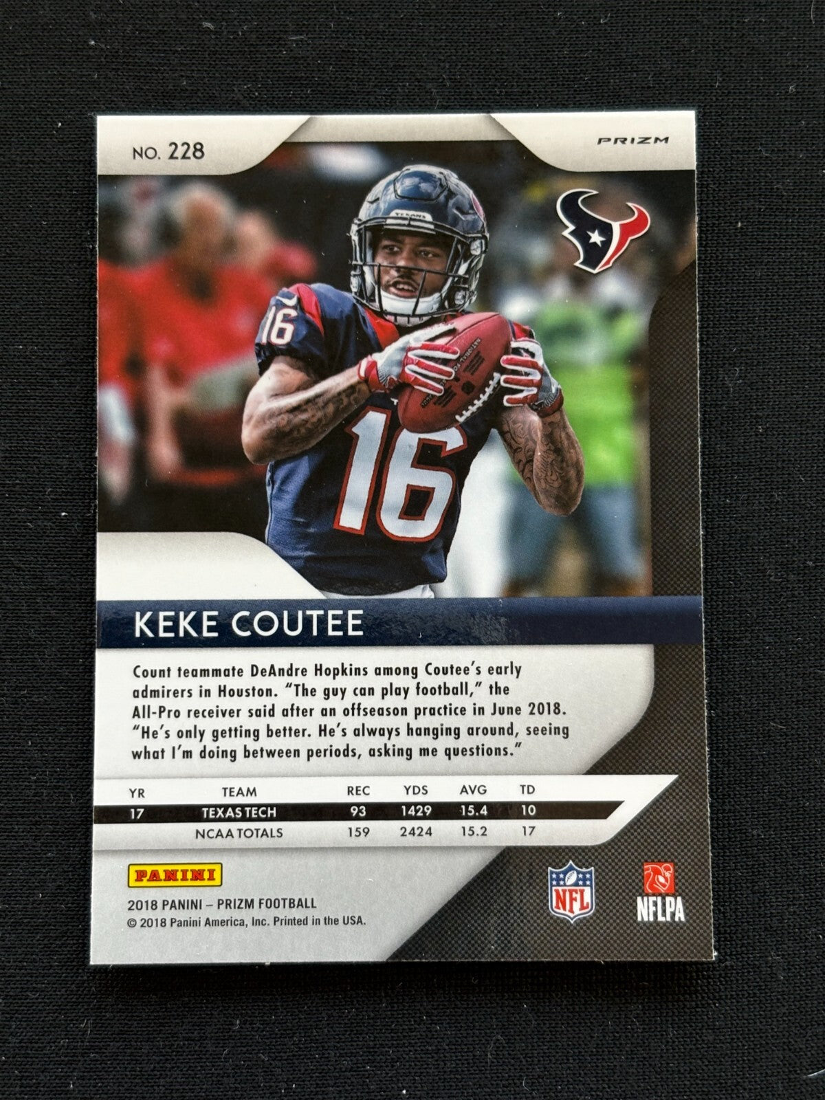 Keke Coutee 2018 Prizm Retail RED Prizm SSP Shortprint Rookie RC Houston Texans