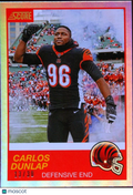 Carlos Dunlap 2019 Score 30th Anniversary SSP Cincinnati Bengals 13/30