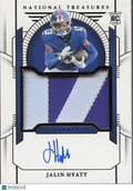 Jalin Hyatt 2023 National Treasures Auto Autograph Patch RC New York Giants 3/5
