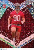 Logan Hall 2022 Phoenix Red Mojo SSP Rookie RC Tampa Bay Buccaneers 7/7 #198