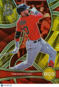 Trevor Story 2022 Spectra GOLD Prizm SSP Boston Red Sox 8/10 #24