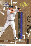 Larry Walker 2004 Leather & Lumber GOLD SSP Colorado Rockies 13/25 #47