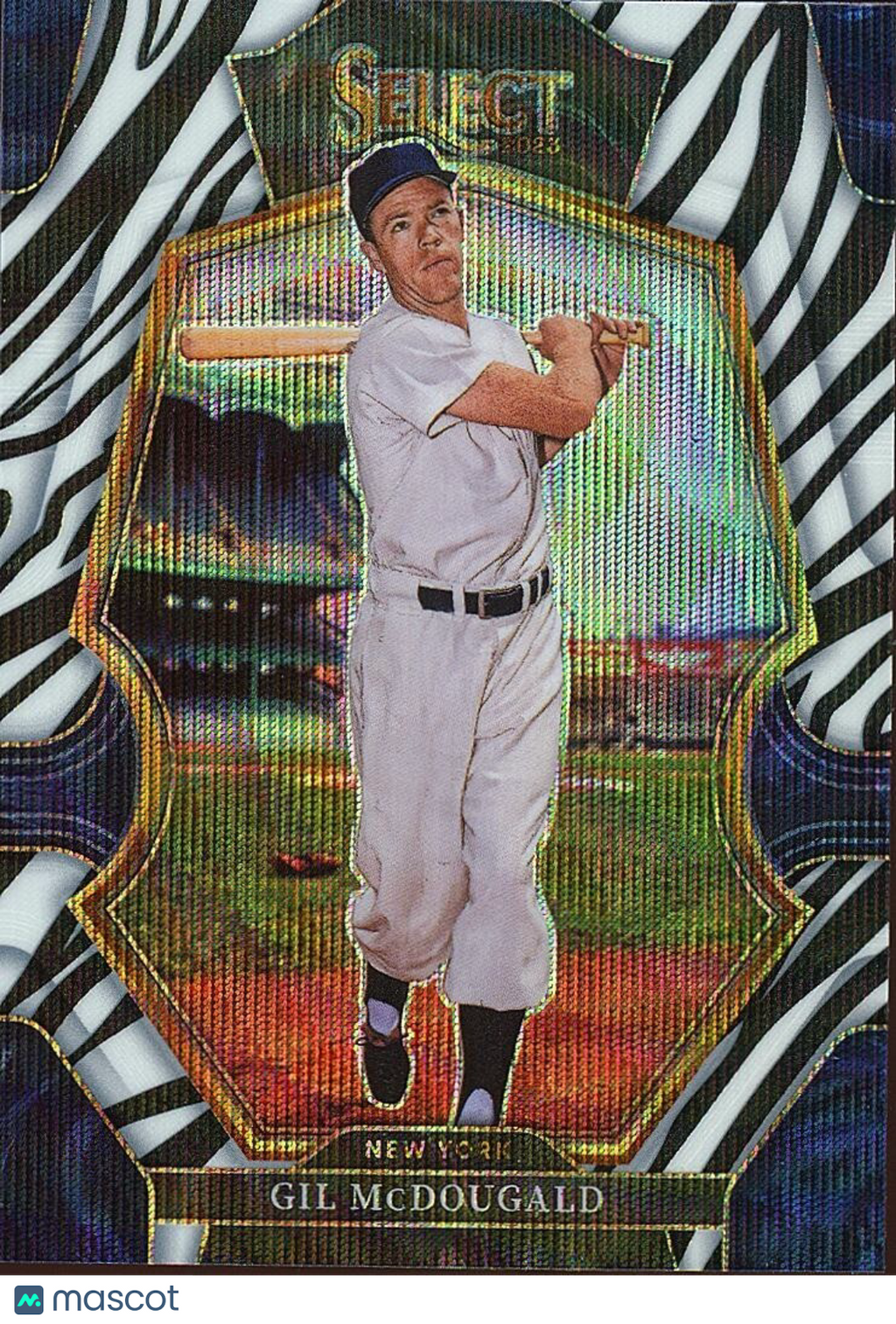 Gil Mcdougald 2023 Select Premier ZEBRA Prizm SSP New York Yankees #135