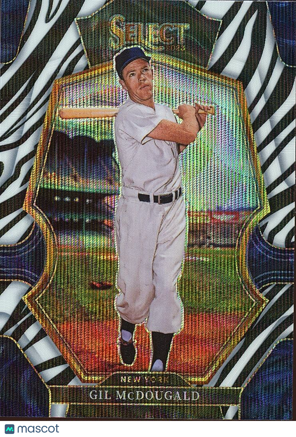 Gil Mcdougald 2023 Select Premier ZEBRA Prizm SSP New York Yankees #135