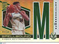 Giannis Antetokounmpo 2019-20 Elite Spellbound GOLD "M" Milwaukee Bucks 1/10