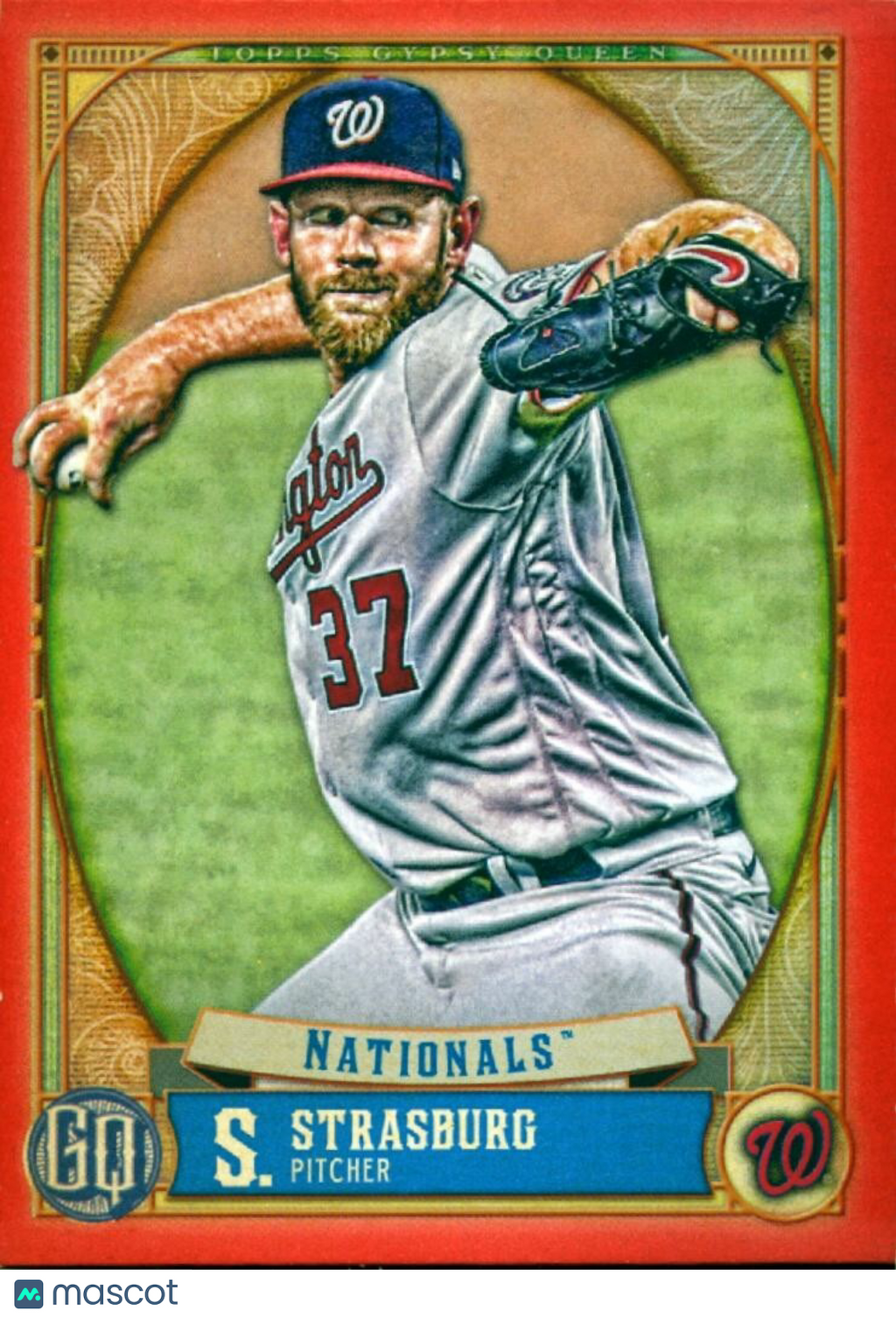 Stephen Strasburg 2021 Gypsy Queen RED SSP Washington Nationals 1/10 #170