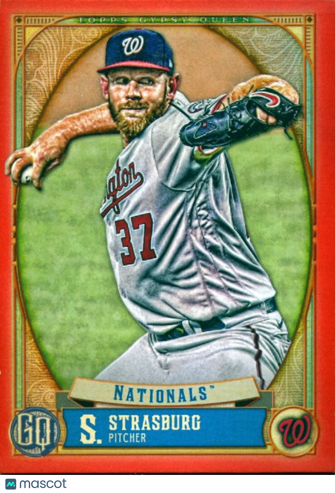 Stephen Strasburg 2021 Gypsy Queen RED SSP Washington Nationals 1/10 #170